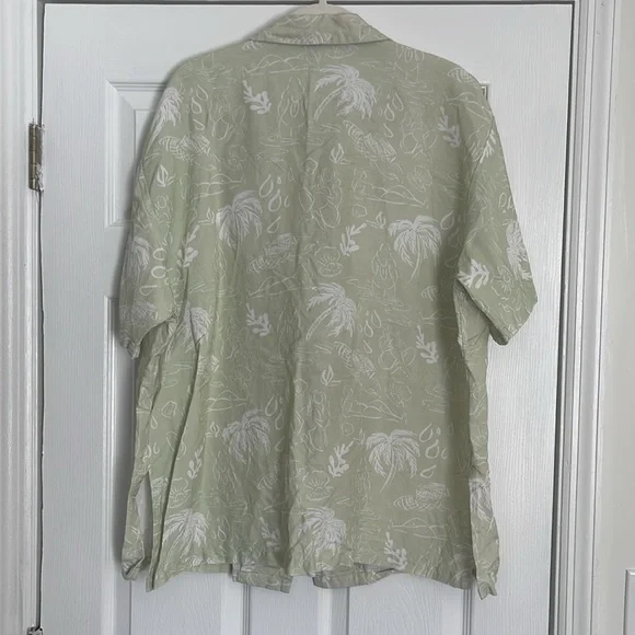 NWOT Kulani Kinis OVERSIZED LINEN SHIRT - COCO MATCHA - Picture 7 of 7